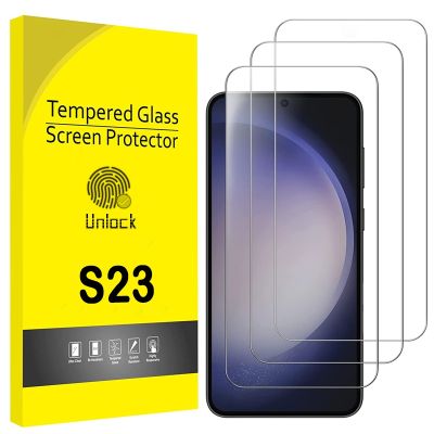 กระจกกันแตกสำหรับ Samsung Galaxy S23พลัสปกป้องหน้าจอขนาด6.1นิ้ว9H รองรับลายนิ้วมือ5G