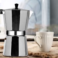 Moka Coffee Pot Espresso Latte Percolator Stove Coffee Maker Espresso Pot Italian Coffee Machine 50/300/450ml Stainless Steel