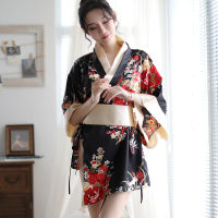 Sexy underwear, Japanese kimono, seductive sexy printed suit, sauna suit, studio photo suit KJQ1