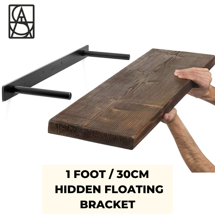Floating shelf bracket shelves hardware concealed shelf brackets blind