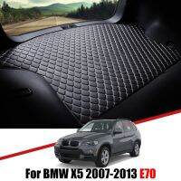 Alas Bagasi Mobil หนังสำหรับ BMW X5 E70 2007 2008 2009 2010 2011 2012 2013ถาดไลเนอร์กระบะอุปกรณ์ตกแต่งรถยนต์แผ่นผ้าคลุมรองเท้าบู๊ท