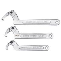 ❀⋮ C Spanner Tool Adjustable Hook Wrench Chrome Vanadium Steel 19-51mm 34-2  p1Gz