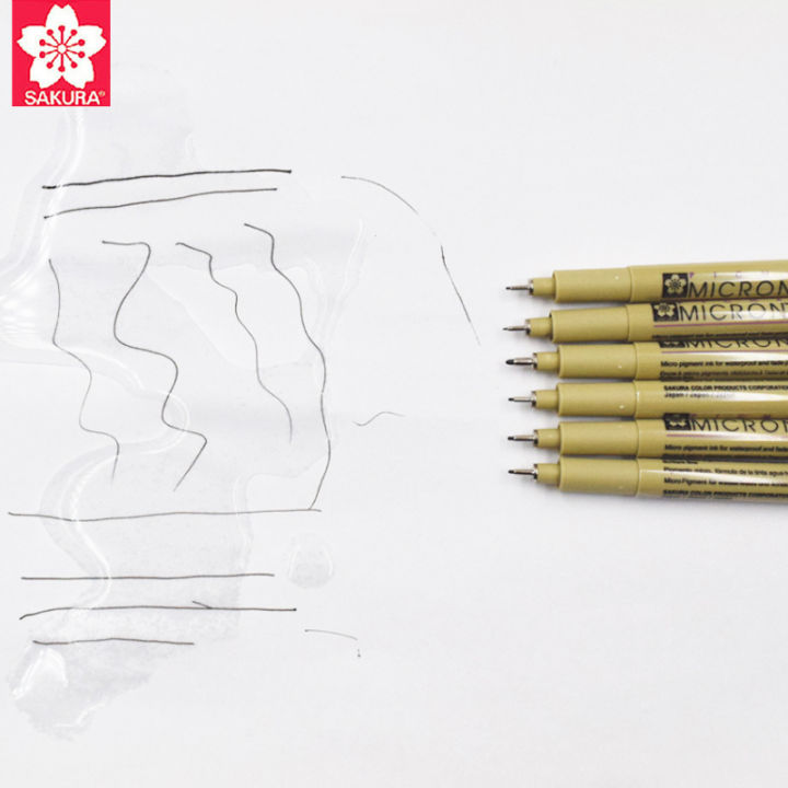 6-ชิ้น-ล็อต-pigma-sakura-ไมครอนชุดปากกากันน้ำ-fine-liner-marker-ปากกาวาดภาพวาด-sketch-markers-ศิลปะการออกแบบการ์ตูน-yrrey