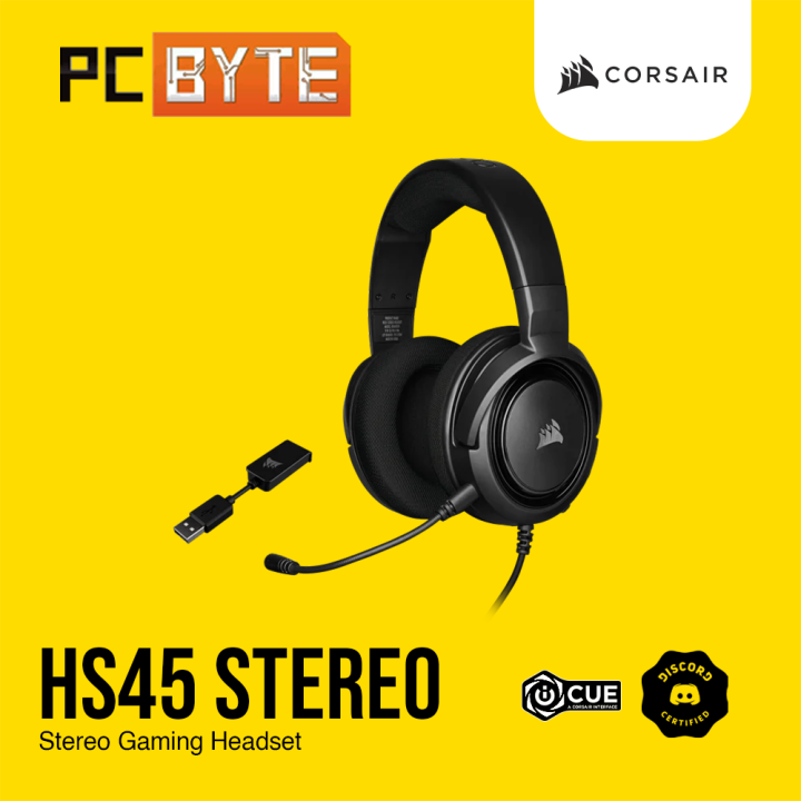 Corsair HS45 VIRTUAL SURROUND GAMING HEADSET CARBON (CA9011220AP