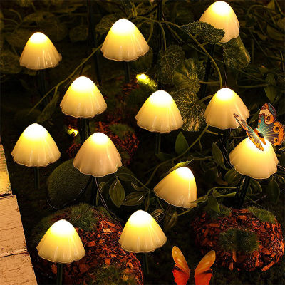 Solar Festoon Led String Light Outdoor Mushroom Garden Decoration IP65 Waterproof Garland Lawn Lamp Christmas Fairy Lights