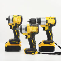 Factory wholesale 13mm cordless power tool 20V li-ion battery electric impact drilling machine set with two batteries