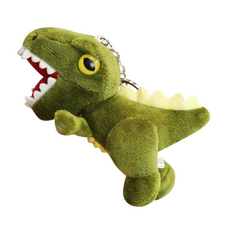 cw-new-dinosaur-plush-toys-cute-keychain-cartoon-tyrannosaurus-stuffed-toy-dolls-keychain-for-children-birthday-christmas-gift