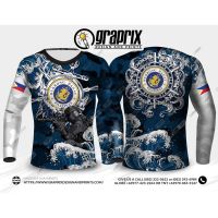 [In stock] 2023 design action long in navy sleevesmotorcycle jersey cycling jersey long shirt，Contact the seller for personalized customization of the name