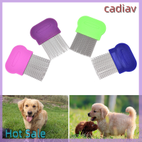 Cadiav หวีหมัดอโนพลูร่าใหม่สแตนเลสสำหรับหวีสางเหาเด็กหวีเสนียดของขวัญคริสต์มาส