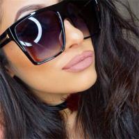 Fashion Vintage Sunglasses Women Brand Designer Oversized Sun Glasses 2021 Shades Large Black Lens Glasses UV400 Fashion Eyewear Cups  Mugs Saucers