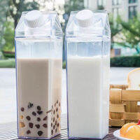 ml Transparent Milk Water Bottle Drinkware Shaker Sports Square Milk Water Juice Coffee Bottle Tour Outdoor Drinking Cup