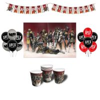 （koko party supplies） Apex Legends ตกแต่งงานเลี้ยงวันเกิดบอลลูนวอลล์เปเปอร์วอลล์เปเปอร์