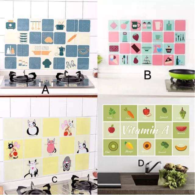 Waterproof Kitchen Antioil Wall Stickers Paper Lazada PH