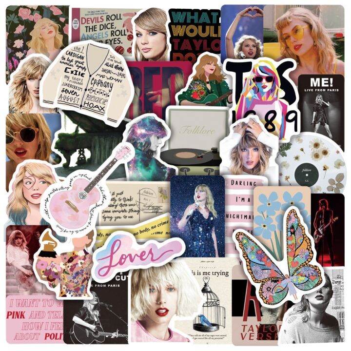 50ชิ้นสติกเกอร์-evermore-คติชนสำหรับสมุดโน๊ตวินเทจเทเทย์เลอร์สติกเกอร์อุปกรณ์งานประดิษฐ์สวยงามวัสดุสมุดภาพสติกเกอร์และป้าย