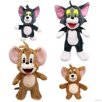 ของเล่นตุ๊กตาแมวและหนูผ้าฝ้าย 25ซม./15ซม. Tom And Jerry