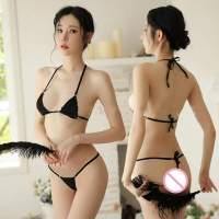 Swimwear Lingerie Thong Top Bra Set Bikini Underwear G-String Micro Women Sexy Hot