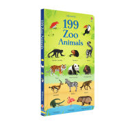 Original English Usborne 199 zoo animals 199 zoo animal names and words learning book hardcover animal popular science cognition childrens early education enlightenment picture book Usborne