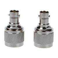 N Male Crimp to BNC Female RF Coaxial Cable Adapter 2 Pcs