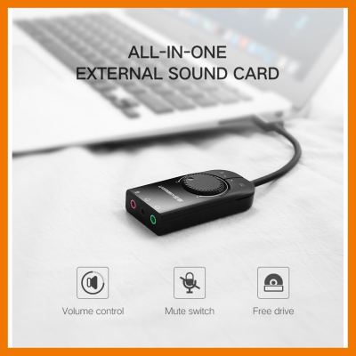 HOT!!ลดราคา Ugreen CM129(40964/50599) Sound Card External USB Audio Card(15cm./1M.cable) ##ที่ชาร์จ แท็บเล็ต ไร้สาย เสียง หูฟัง เคส Airpodss ลำโพง Wireless Bluetooth โทรศัพท์ USB ปลั๊ก เมาท์ HDMI สายคอมพิวเตอร์