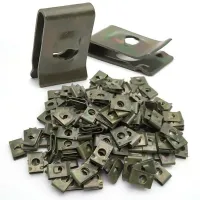 20x โลหะ U-Type คลิปสำหรับกันชนรถ Fender Trim Panel Fastener 100% ยี่ห้อใหม่และคุณภาพสูง