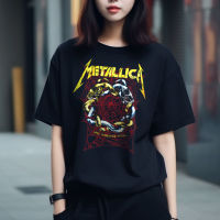 Metallica Fanaticism Rock Spirit T-Shirt High Street Trend Baju Lelaki T Shirt 100% Premium Cotton Unisex Round Neck