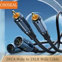 【DT】CHOSEAL Dual RCA to XLR Cable 2 RCA Male to 2 XLR Male HiFi Audio Cable for Amplifier Mixer Microphone  hot