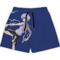 2023 newAnime Hunter X Hunter Gym Shorts Men Sport Joggers Shorts Fitness Bodybuilding Workout Quick Dry Beach Summer Running Shorts