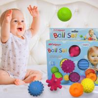 Baby Sensory Ball Texture Multi Ball Set, สีสันสดใส Soft Squeeze Massage Ball Baby Learning จับของเล่นเด็กอ่อนของขวัญพรีเมี่ยม