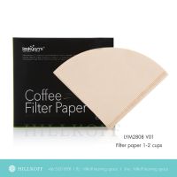 HILLKOFF : กระดาษกรองกาแฟดริป Filter paper 1-2 cups LYM2808 V01