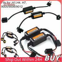 เครื่องถอดรหัสแคนบัส LED 12V H1/H3/H4/H7/H8/H9/H11สีดำ ST78FXHTC