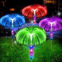 Solar Jellyfish Garden Lights Outdoor Waterproof, 7 Color Changing Decorative Flowers Garden Lights for Yard Patio Garden Pathway Holiday Decorations