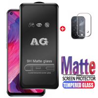 2 in 1 Matte Tempered Glass On For Oppo A54 5G Screen Protector Film for Oppo A 54 CPH2239 A54 5G CPH2195 Protective Glass