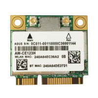 การ์ด WiFi Azurewave AW-CE123H Broadcom BCM94352HMB 802.11ac 2.4G5Ghz Mini PCI-E 867Mbps MAC