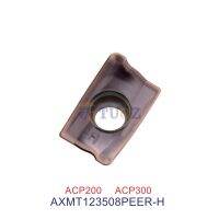 AXMT123508PEER-H ACP200 ACP300 100% Original AXMT 123508 Carbide Insert 1235 PEER -H R0.8 CNC เครื่องมือตัดใบมีดมิลลิ่ง