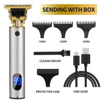 ZZOOI Multiple Styling Carving T9 USB Trimmer Men Haircut Professional Beard Trimmer T9 USB Electric Hair Clipper Rechargeable