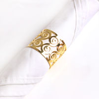 6pcs Simple modern home model room musical note napkin ring napkin buckle golden silver ho napkin ring