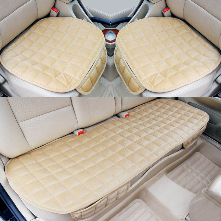 flocking-ผ้าหุ้มเบาะรถยนต์-warm-plush-ด้านหน้าด้านหลังฤดูหนาว-auto-seat-cushion-การตกแต่งภายในรถยนต์สำหรับซีดาน-suv-mpv