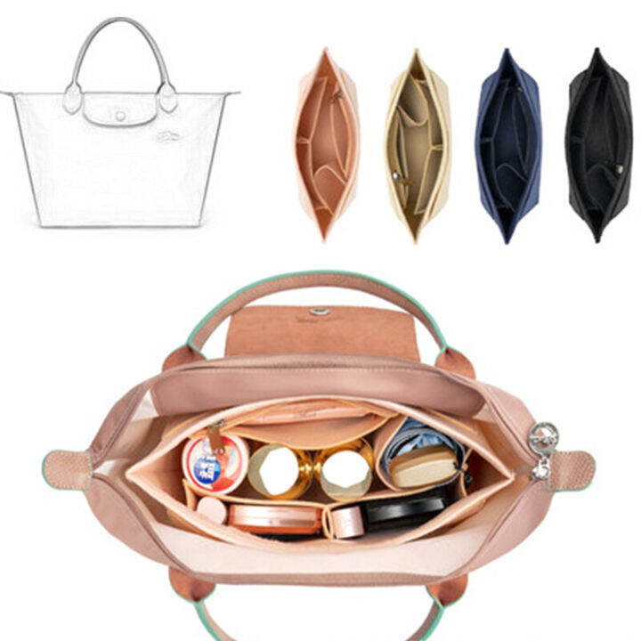 FinnSalle Purse Organizer Insert for Handbags, Felt Organizer Insert