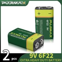 xphb22 PUJIMAX High Quality 2 Pcs 9V Carbon Dry Cell Square Battery For Multimeter Toy Remote Control Super Heavy Duty Battery Durable