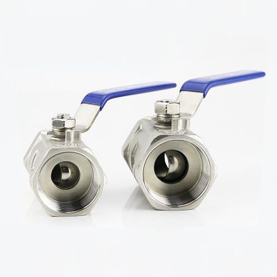 Stainless Steel BallValve SS304 1pc Ball Valve 1/4" 3/8" 1/2" 3/4" 1" 1-1/4" 1-1/2" Female BSP Plumbing Valves