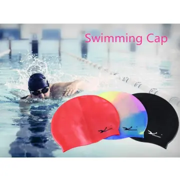 Shop Swimming Cap Women Silicone Coated online - Nov 2023