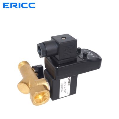 QDLJ-Ac 220v 110v 1/2" Dn15 Opt-b With Timer 2 Way Gas Tank Water Automatic Electronic Drain Valve Air Compressor
