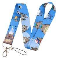 Anime Movie My Neighbor Totoro Lanyards Keychain Cartoon Totoro Webbing Neck Straps Mobile Phone Hang Rope Keyholder Fans Gift