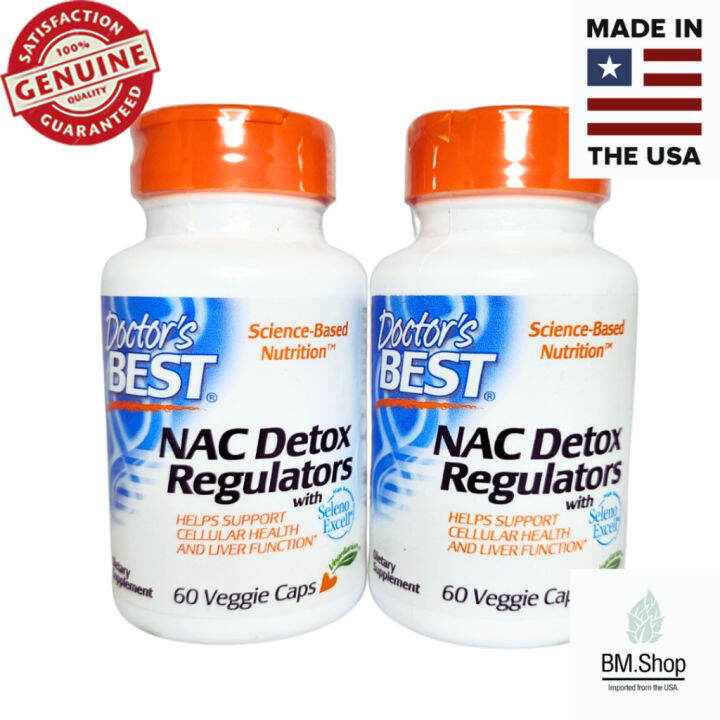 [พร้อมส่ง] Doctor's Best, NAC Detox Regulators, 60 Veggie Caps | Lazada ...