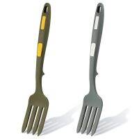 2Pcs Silicone Flexible Forks Silicone Cooking Fork Heat Resistant Multifunctional Nonstick Blending Fork for Cooking