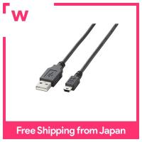 ELECOM USB cable [miniB] USB2.0 (USB A male to miniB male) normal 1m black U2C-M10BK