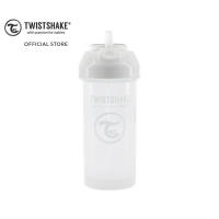 Twistshake Straw Cup แก้วน้ำสำหรับเด็ก มีหลอดดูด ป้องกันการหกเลอะเทอะ 360ml (สีขาว/White)