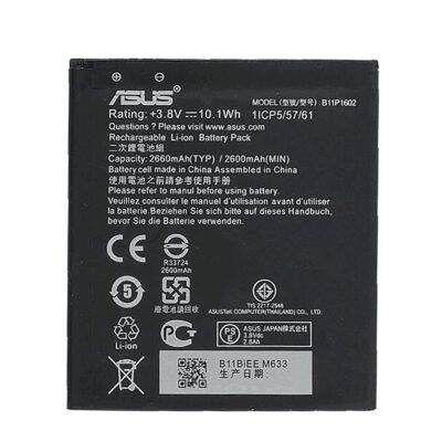 แบตเตอรี่ B11P1602 โทรศัพท์สำหรับ ASUS Zenfone Go ZB500KL X00AD X00ADC 2600mAh