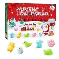 Christmas Sensory Toys Funny Surprise Gifts Box DIY Advent Calendar Christmas Countdown Animal Fidget Toys Kit Luminous Sensory Toys for Christmas Party ingenious