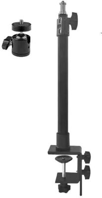 Desk Camera Mount Stand,O-clamp Light Stand with 360° Rotatable Ball Head for Ring Light,for Video Light and Camera